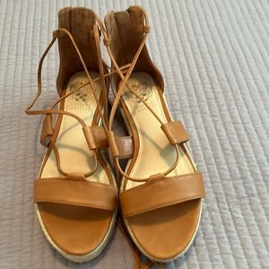 Vince Camuto lace up sandals size 8 worn one time